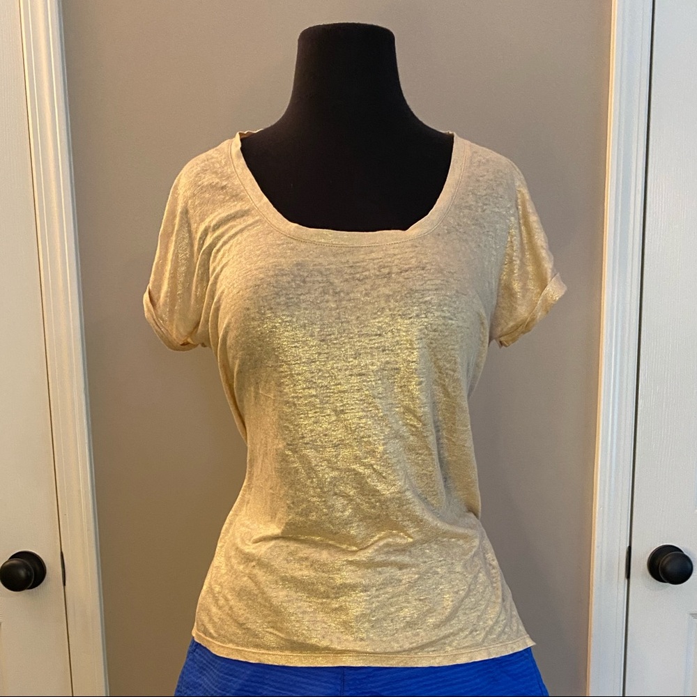 Lilly Pulitzer Gold Top Size S